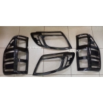 ครอบไฟหน้า - ครอบไฟท้าย ดำ เงา ฟอร์ด เรนเจอร์ All New Ford Ranger 2012  V.4